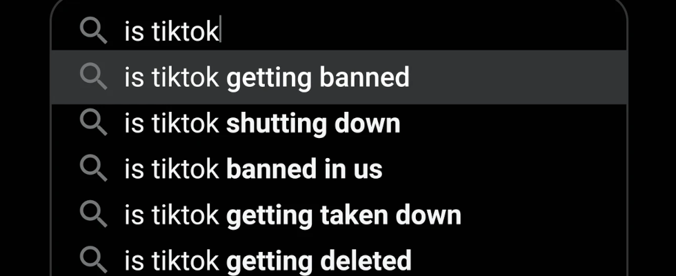 Suchanfragen beginnend mit "is tiktok".