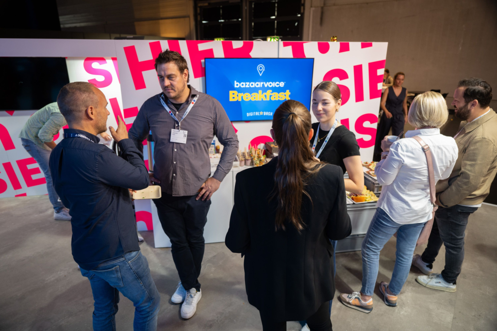 Inspirierende Talks gab es an Tag 2 der DMEXCO auch beim Bazaarvoice-Frühstück am Stand von t3n und Digital Bash