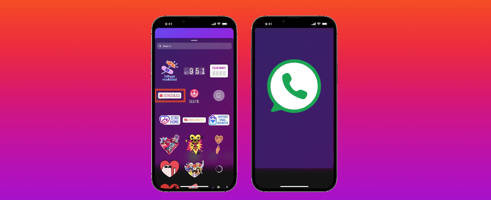 WhatsApp auf Instagram: Mit dem neuen Sticker noch schneller in Kontakt treten