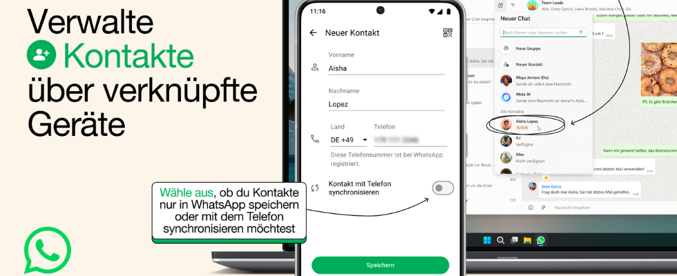 WhatsApp: Endlich User-Namen und Kontaktverwaltung über jedes Gerät