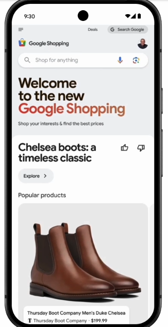 Googles neuer Shopping Feed