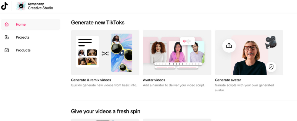 TikTok stellt Symphony Creative Studio vor: KI-Videos für alle