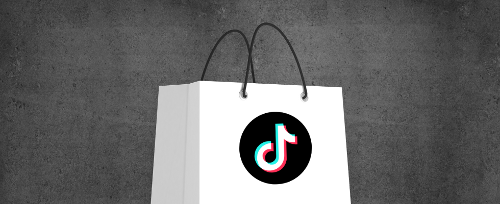 Shopping Bag mit TikTok-Logo