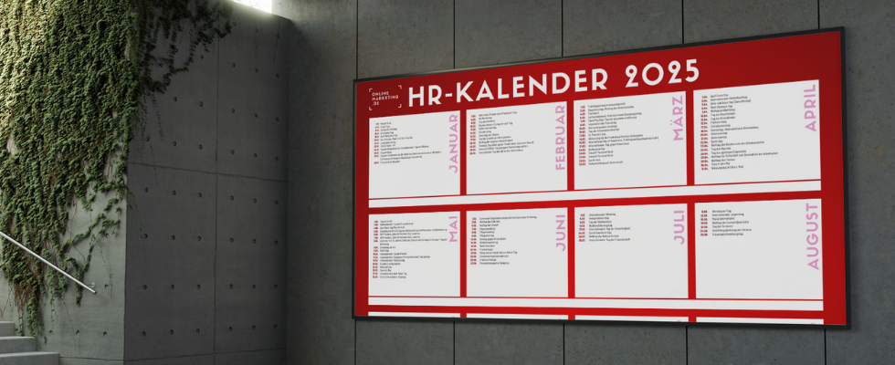 Keinen Aktionstag verpassen: Hol dir den HR-Kalender 2025