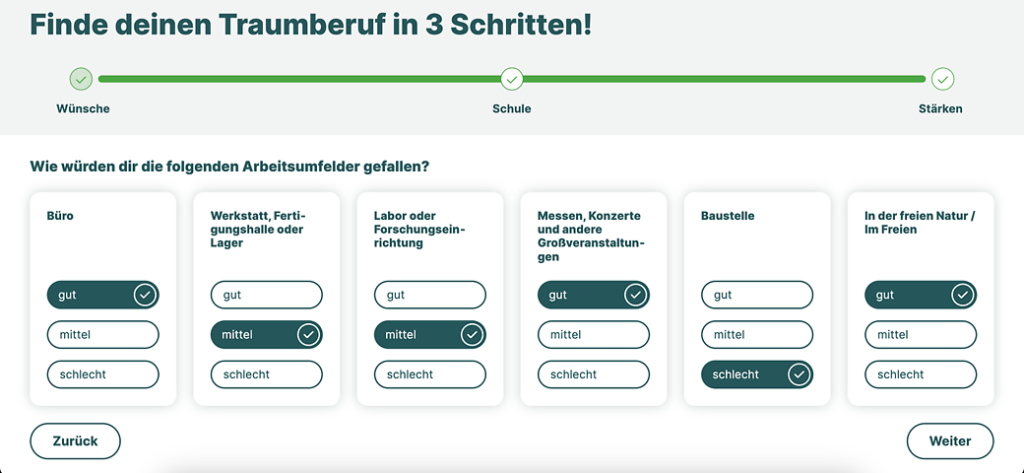 Der Berufswahltest von Azubiyo soll Jugendliche bei der Suche nach ihrem Wunschberuf unterstützen.