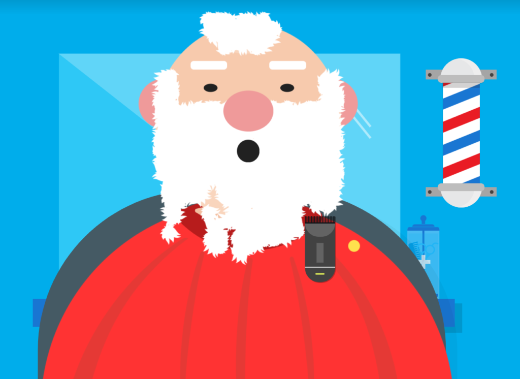 
Ausschnitt aus dem Bereich Santa Selfie, © Google