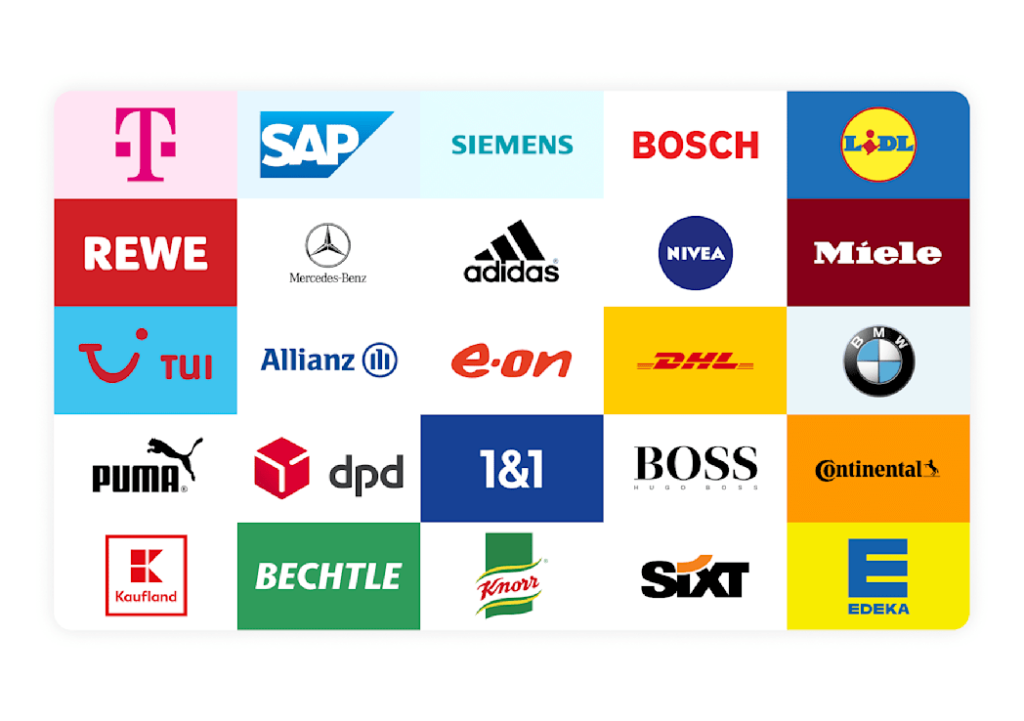 Eine Auswahl der Logos bedeutender deutscher Marken