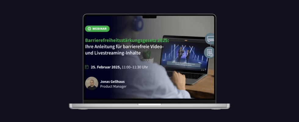 Webinar zum Barrierefreiheitsstärkungsgesetz 2025: So rüstet du deine Videos und Livestreams auf