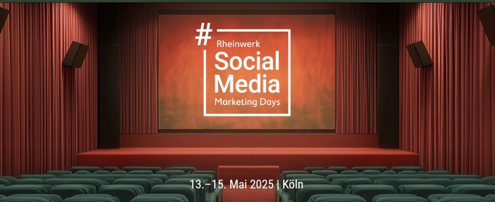 Rheinwerk Social Media Marketing Days 2025: Die Konferenz-Experience auf großer Leinwand