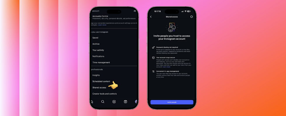 Instagram Shared Access: Breiterer Roll-out auch in Deutschland gestartet