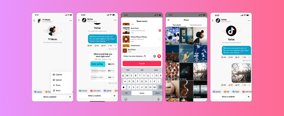 Bulletin Boards auf TikTok starten weltweit: Das bringt das Broadcast Feature für Community Updates