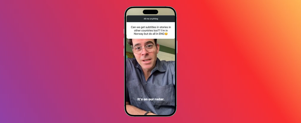 Instagram plant Untertitel in mehr Sprachen – KI soll helfen