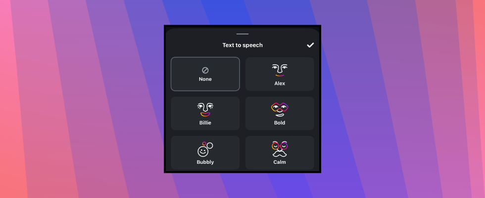 Bubbly, Calm oder Monster? Edits erhält Text-to-Speech Feature