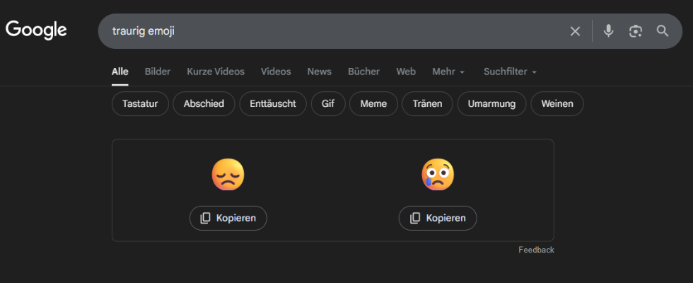 Googles Emoji Search Box ist live: Schlechte Karten für Emoji Websites