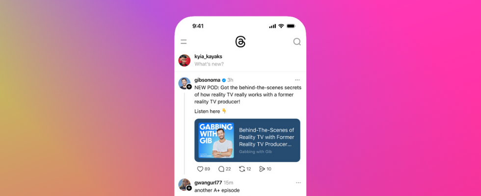 Threads macht Podcasts jetzt zum Gesprächsthema
