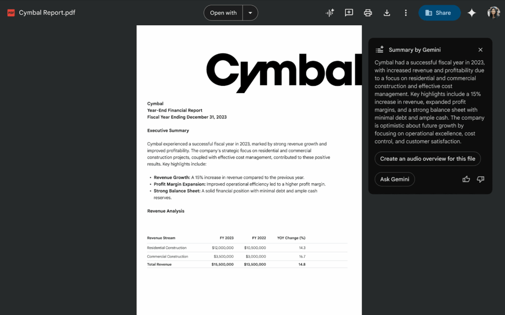 Audioübersicht erstellen mit Gemini