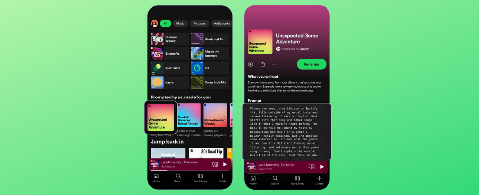 Eine neue Ära des Hörens: Spotify Playlists per Prompt erstellen