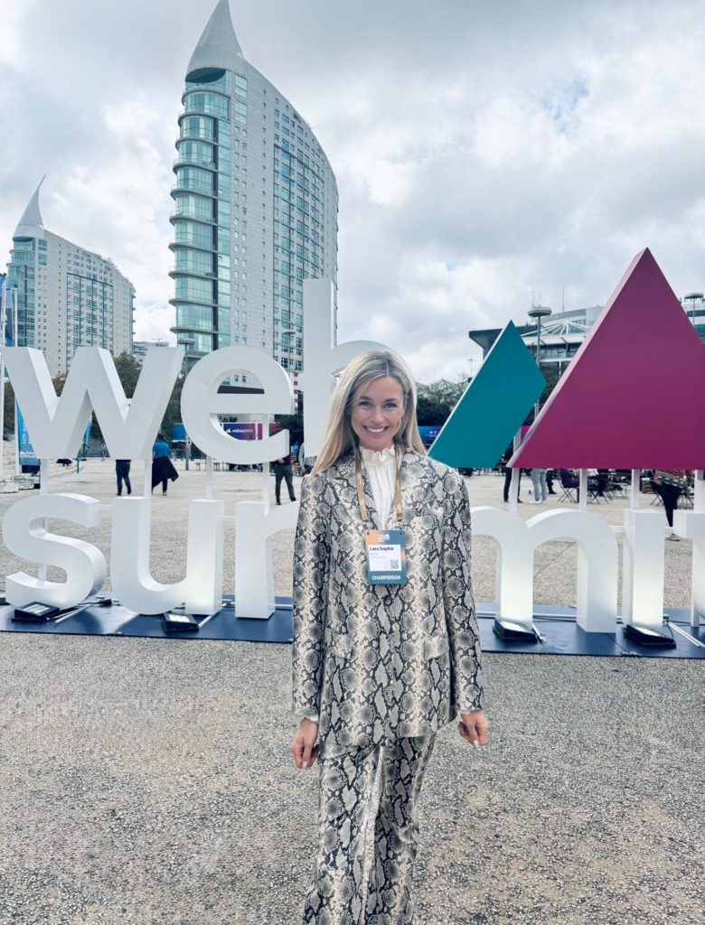 Lara Sophie Bothur auf dem Web Summit in Lissabon.