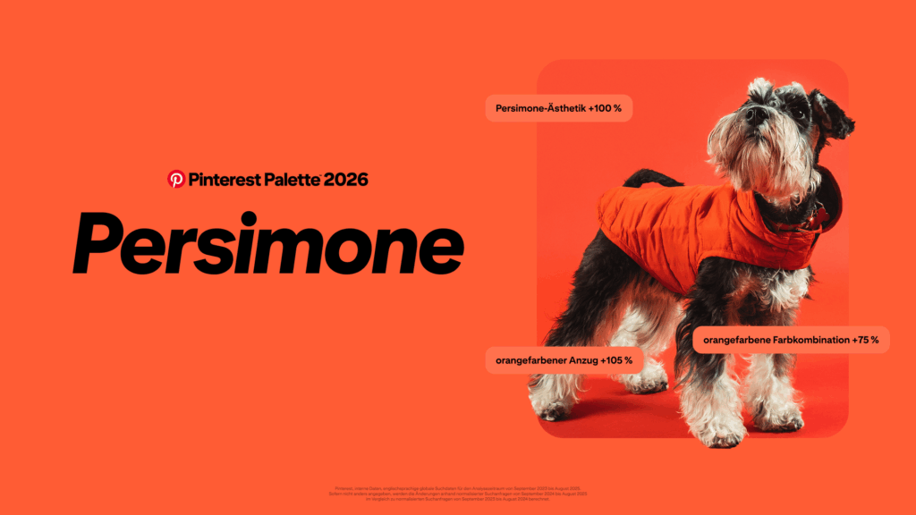 Trendfarbe Persimone