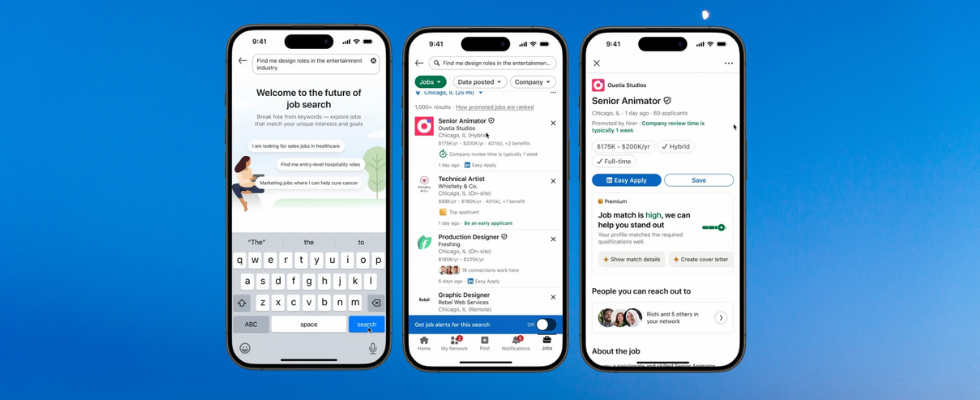 Ohne Keywords zum Traumjob: LinkedIn erweitert KI-Jobsuche auf weitere Sprachen