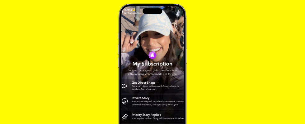 Geld verdienen und keine Ads: Snapchat startet Creator Subscriptions