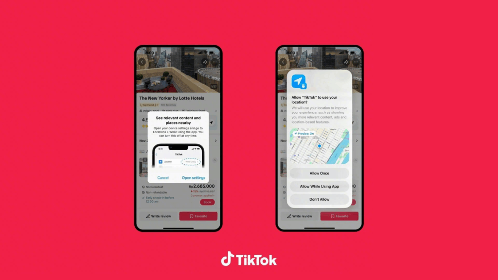 Der Local Feed auf dem Smartphone, © TikTok USDS JV