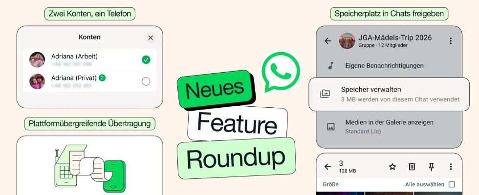 Von Stimmungstickern bis Chat-Übertragung: 6 brandneue WhatsApp Features