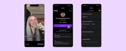 TikTok und Cameo: Persönliche Star-Videos jetzt direkt in der App finden und anfragen