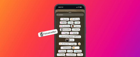 Instagram Stories erhalten Retro-Fotostreifen-Sticker