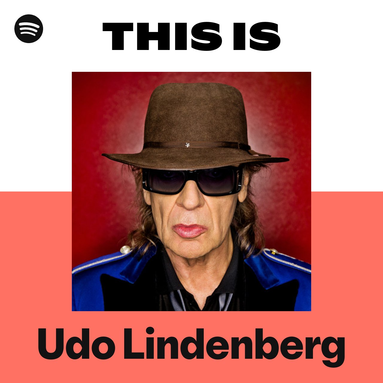 Spotify.Grafik „This Is Udo Lindenberg“ zum neuen Legenden-Bereich für ikonische Künstler:innen im DACH-Raum.