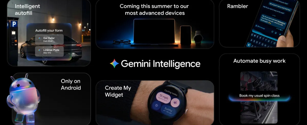 Google bringt Gemini Intelligence und neuen AI Laptop