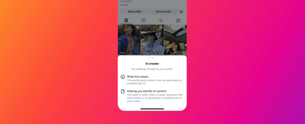 Instagram sorgt mit AI Creator Label für mehr KI-Transparenz