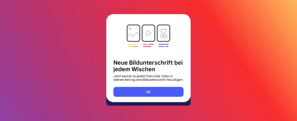 Offiziell: Instagram bringt unterschiedliche Captions für Visuals im Carousel