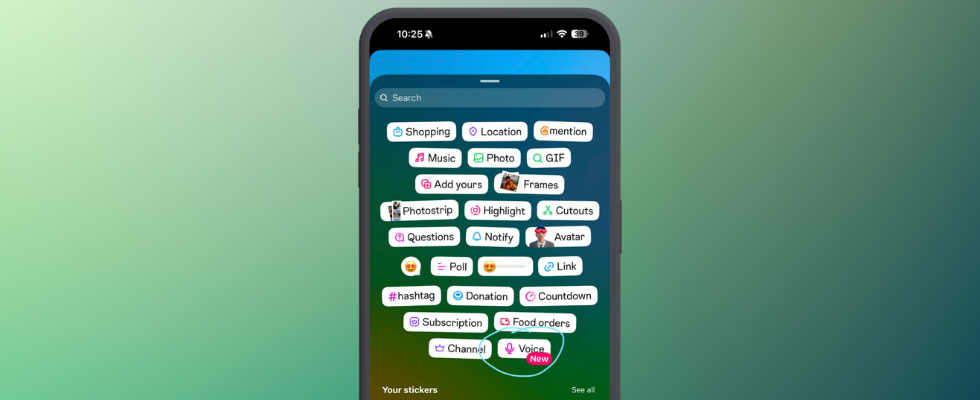 Instagram testet Voice Sticker: Bald einfach in Stories reinsprechen?