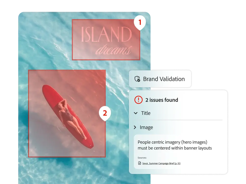 Beispiel für den Einsatz von Adobes Brand Intelligence, © Adobe