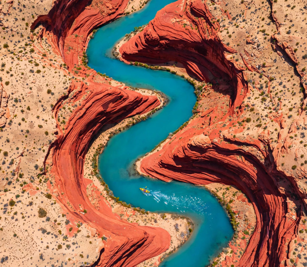 Canyon mit Kajak