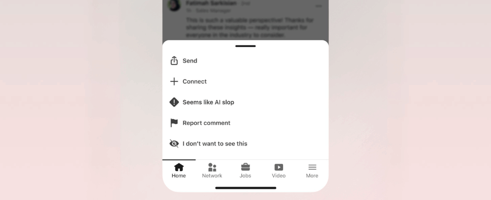Über eine 1 Million Klicks auf LinkedIns AI Slop Button: Das passiert mit den gemeldeten Posts