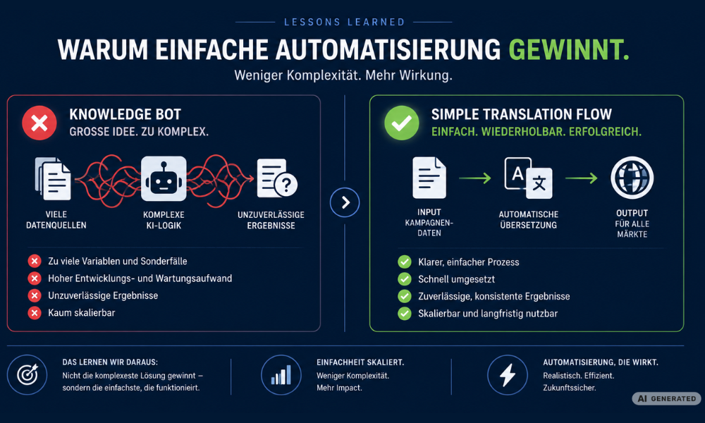 Warum einfache Automatisiserung gewinnt