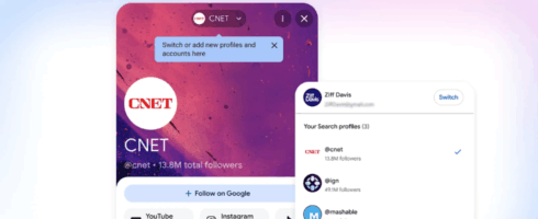 3 Neuheiten für Search Profiles auf Google: Zugriff jetzt schon mit 10.000 Followern