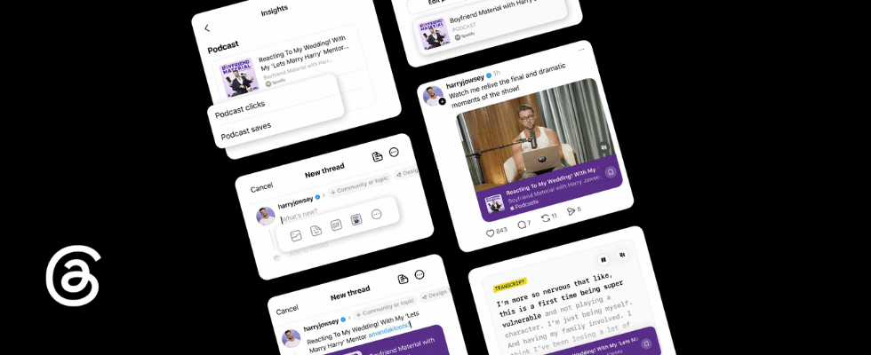 Threads bringt neue Podcast-Funktionen für Podcaster und Fans