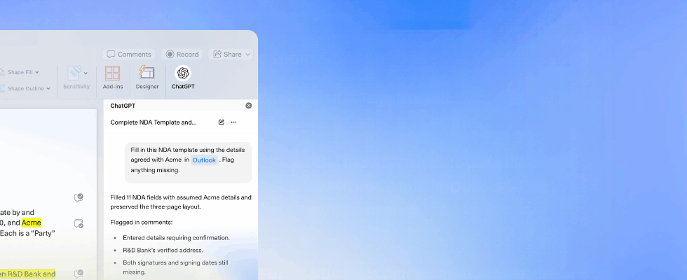 ChatGPT for Word ist da: So überarbeitest du Texte in Sekunden
