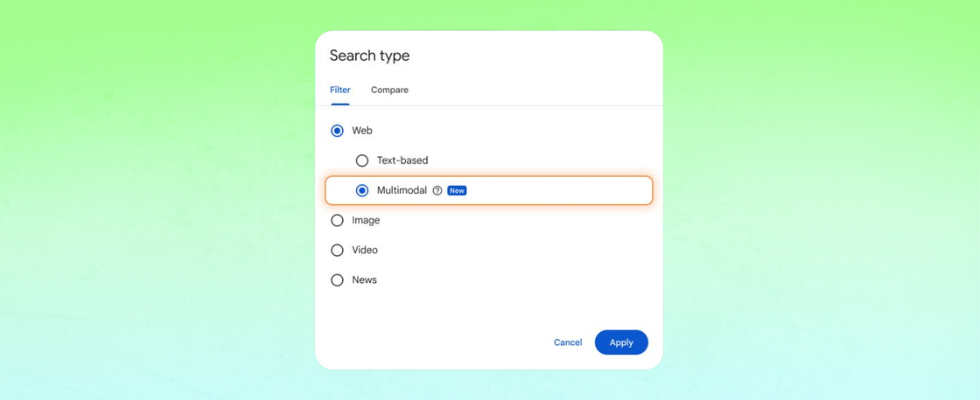 Verweis auf weiteren Artikel: Neu in der Google Search Console: Reporting für multimodale Web-Suchen