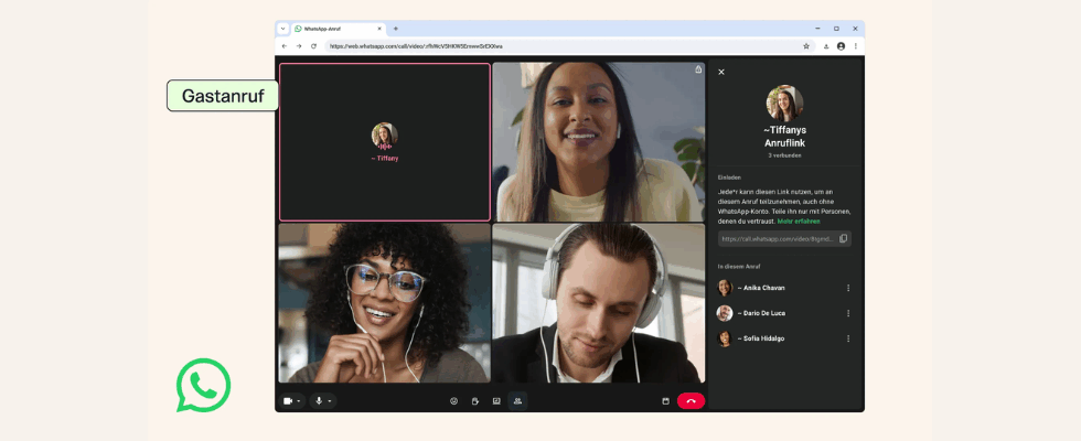 WhatsApp-Anrufe jetzt auch ohne Account: So funktioniert die neue Gastfunktion