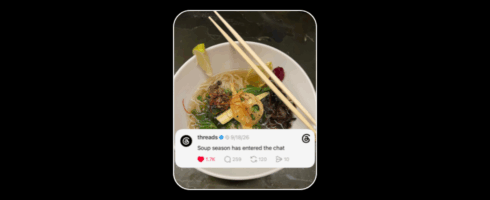 Threads bietet Post und Sticker Overlay für Bilder